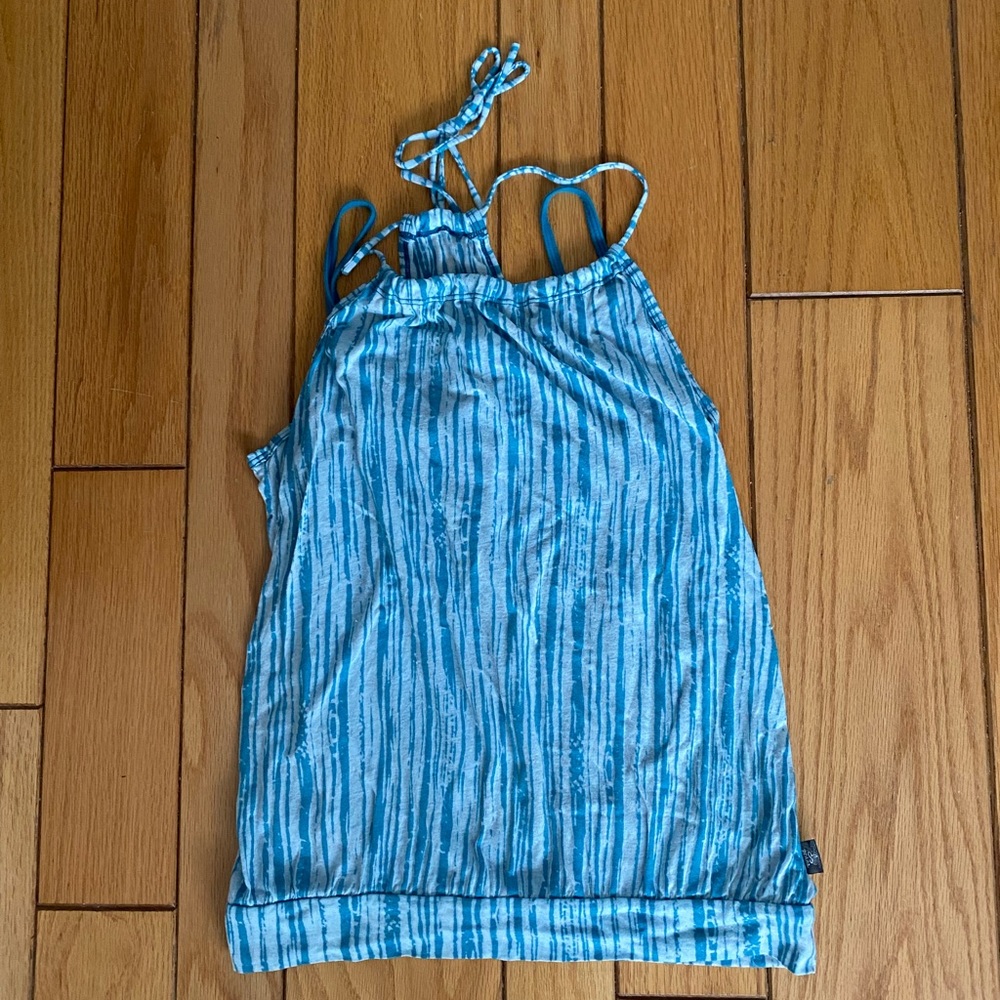 Prana double tank, like new, size medium, turquoise